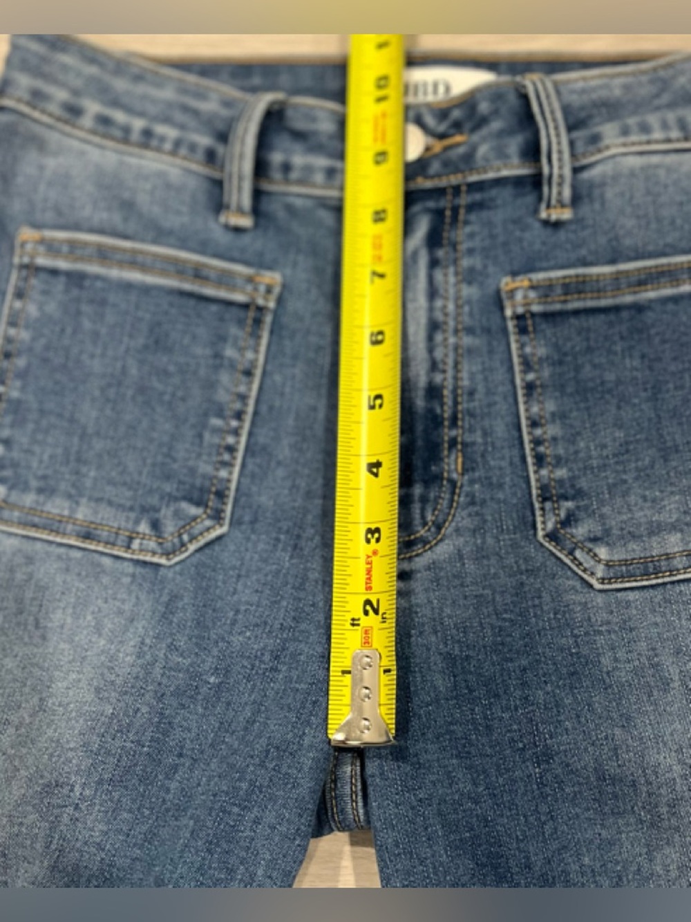 JBD  "JUST BLACK DENIM" Patch Pocket Wide Leg Jeans, Size 25 - Picture 7 of 9